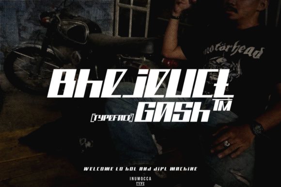 Bhejeuct Gash: A Futuristic Display Font for Bold Projects