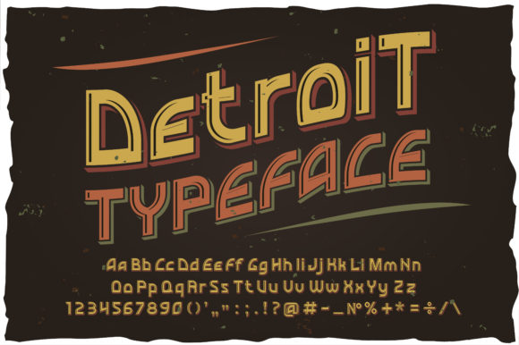 Detroit: The Bold Vintage Typeface for Striking Design