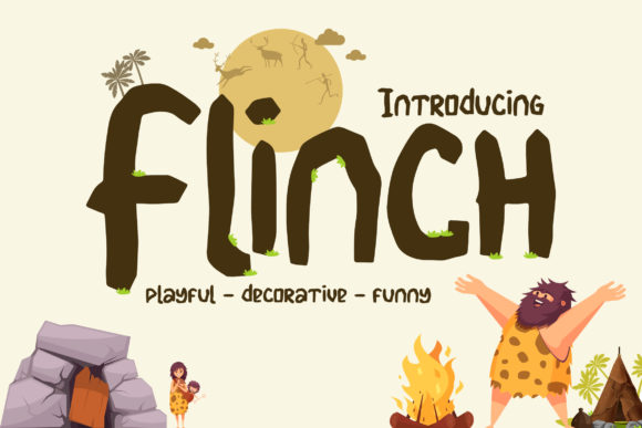 Flinch: A Playful Display Font for Creative Projects