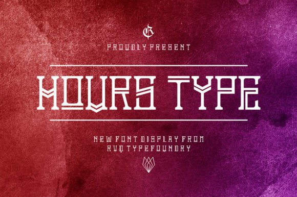 Hours: The Modern Geometric Font for Bold Design