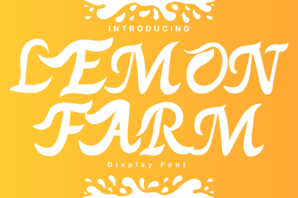 Lemon Farm Font: A Fresh Take on Handwritten Display Typography
