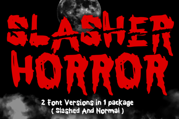 Slasher Horror: A Display Typeface for Bold, Edgy Designs