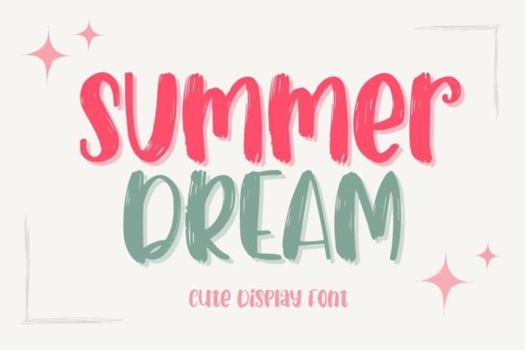 Summer Dream: A Playful Display Font for Vibrant Projects