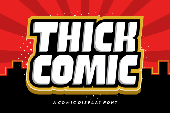 Thick Comic: A Bold Display Font for Maximum Impact