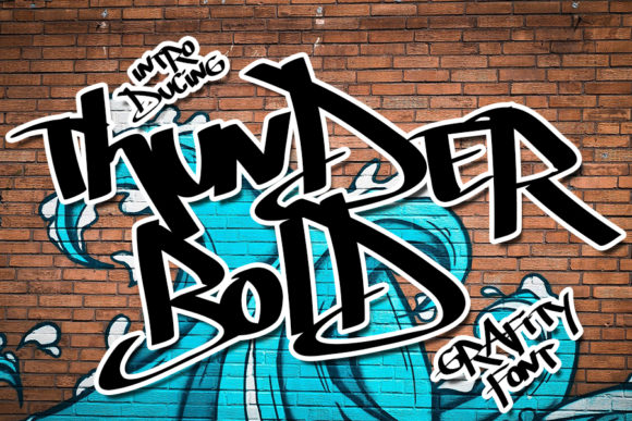 Thunder Bold: The Street Art Typeface for Maximum Impact