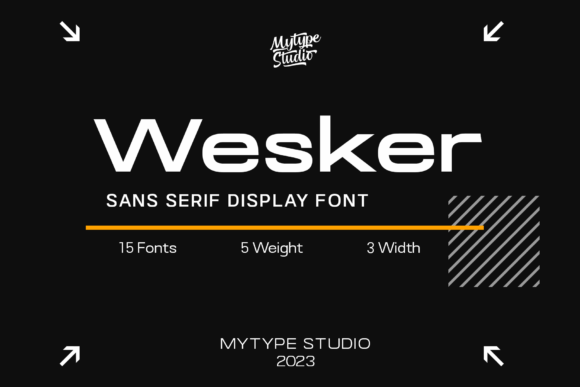 Wesker: A Bold Sans Serif for Impactful Design