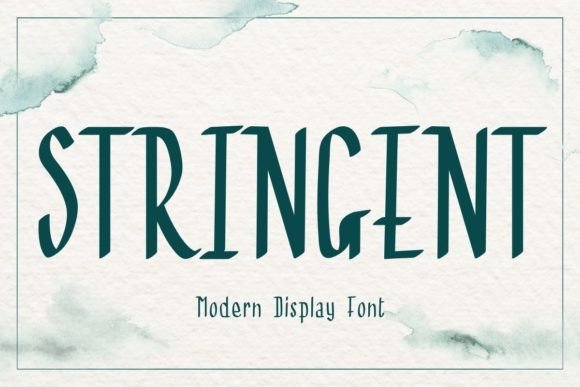 Why Stringent is the Modern Display Font Your Designs Need