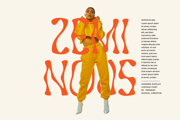 Zeminous: A Retro Display Font with Modern Versatility
